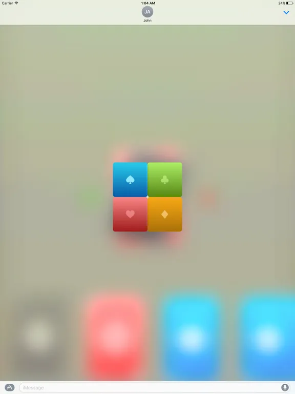 Ảnh chụp màn hình của Crazy 8 for iMessage iPad 