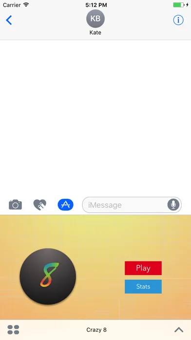 Ảnh chụp màn hình của Crazy 8 for iMessage