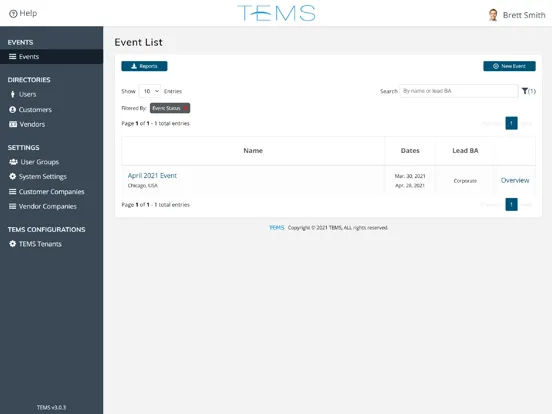 Total Event Management System iPad 應用截圖
