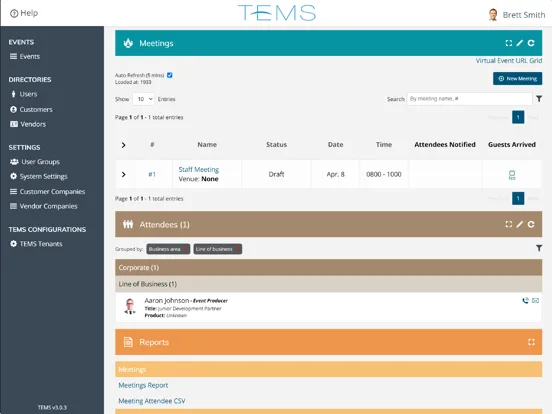 Total Event Management System iPad 應用截圖