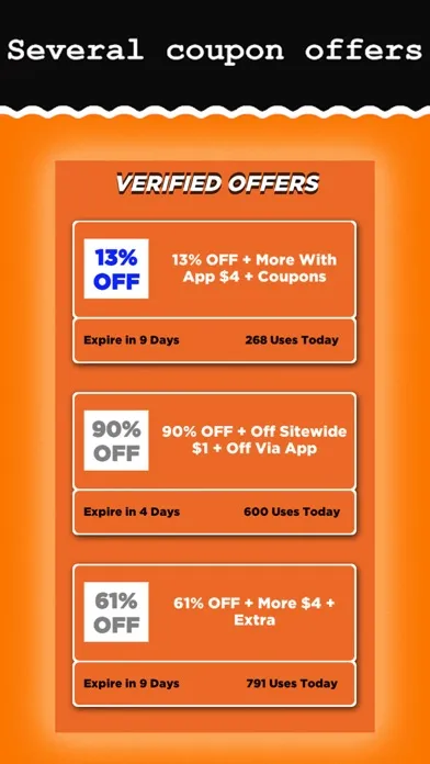 Temu Coupons Screenshots