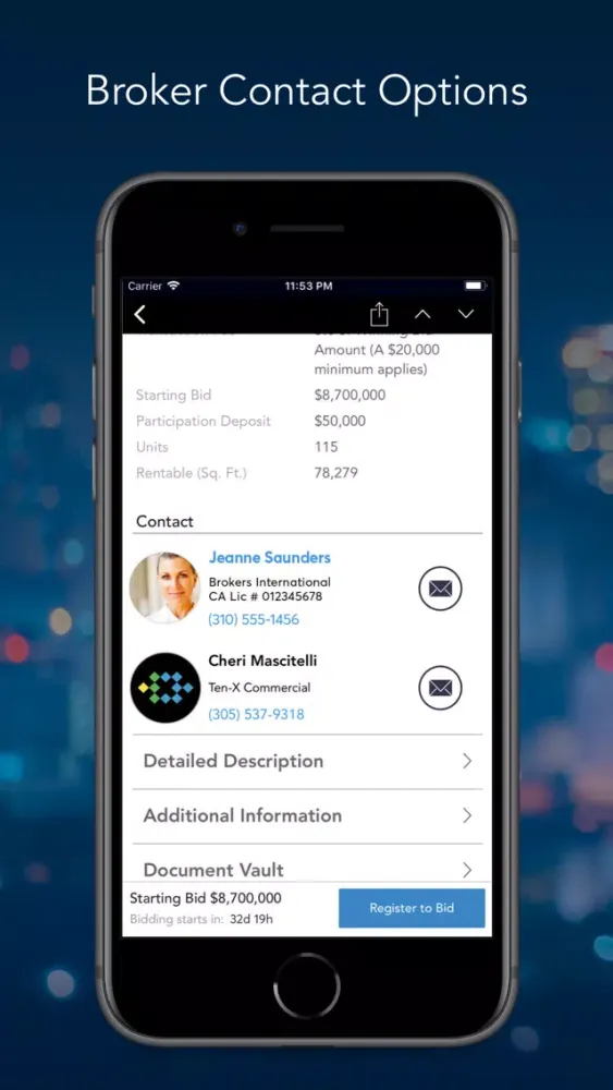 Captures d'écran de Ten-X - Commercial Legacy App