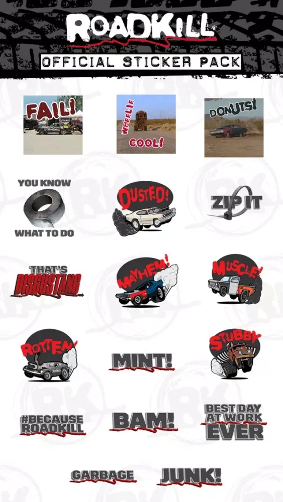 Roadkill Stickers スクリーンショット