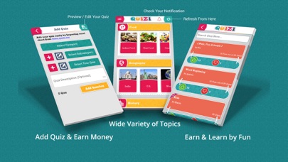 Captures d'écran de Quizi-Play Quiz,Make Quiz & Earn Money