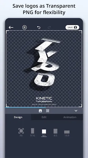 Capturas de tela do TENADA: 3D Animated Text Art