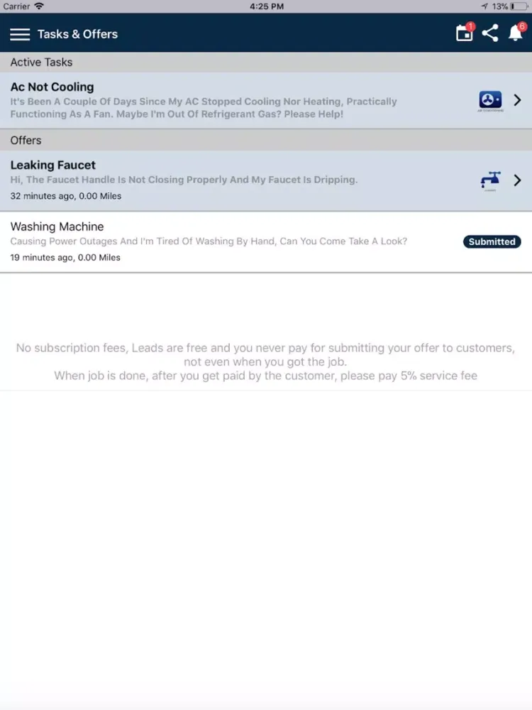 Service PRO - Get local jobs iPad  스크린샷