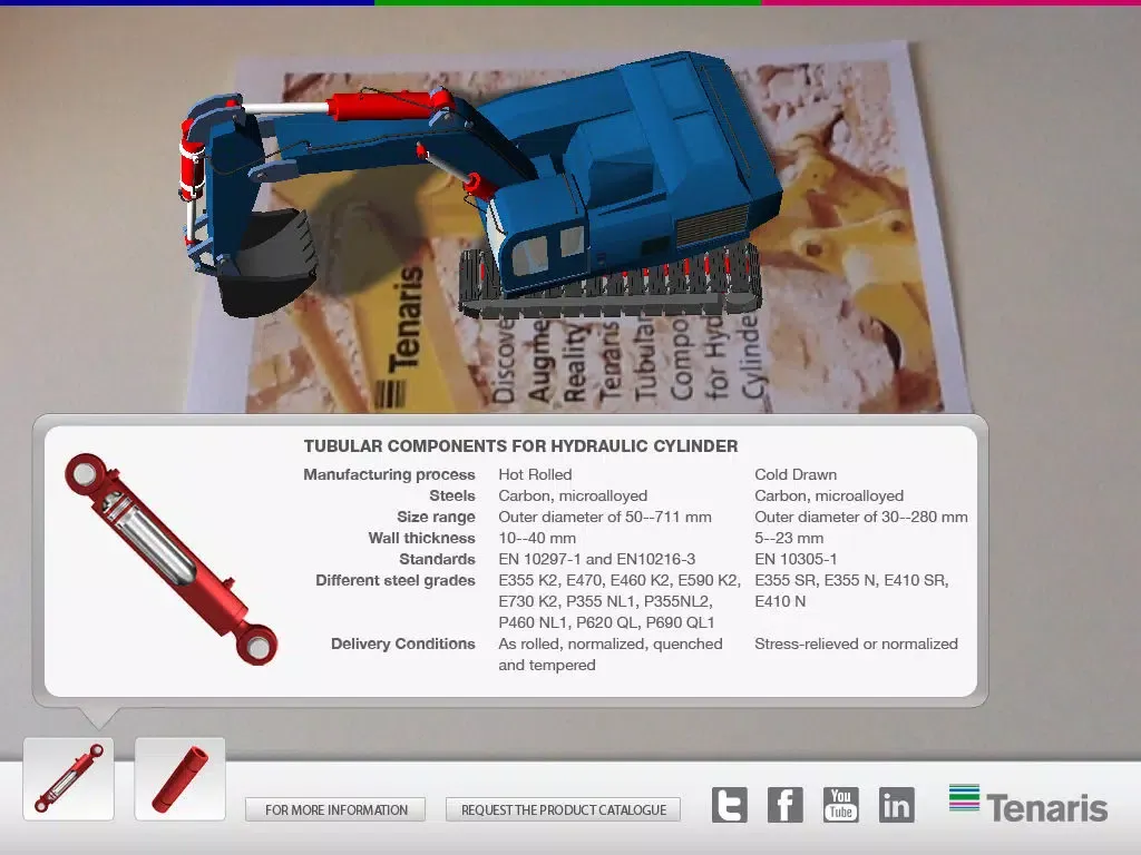 Capturas de tela do Tenaris for Earth Moving Machines iPad 
