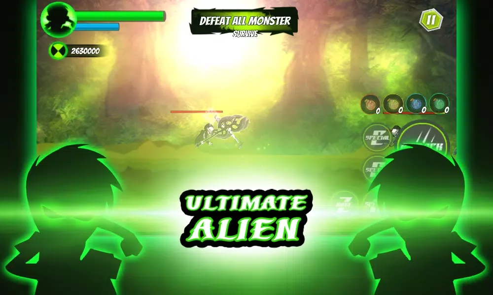 Battle beny 10x fighting of ultimate alien graymat Ekran Görüntüleri