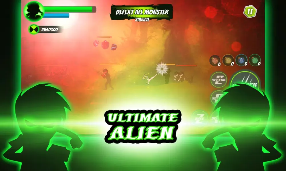 Battle beny 10x fighting of ultimate alien graymat Ekran Görüntüleri
