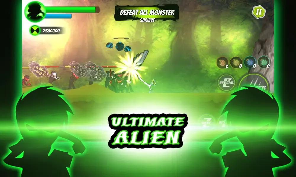 Battle beny 10x fighting of ultimate alien graymat Ekran Görüntüleri