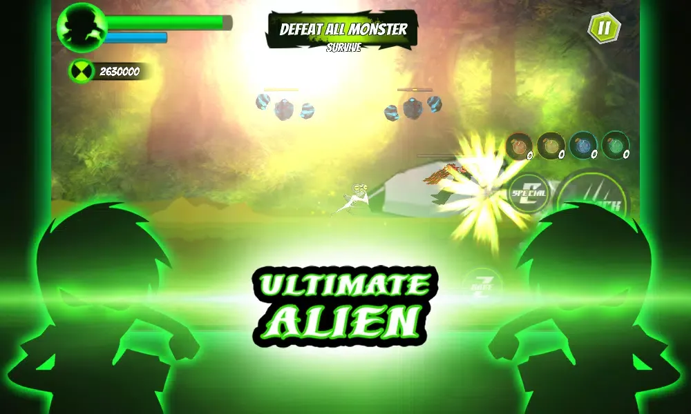 Battle beny 10x fighting of ultimate alien graymat Ekran Görüntüleri