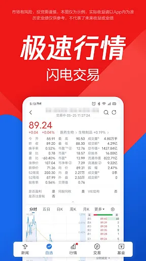 Capturas de tela do 腾讯自选股