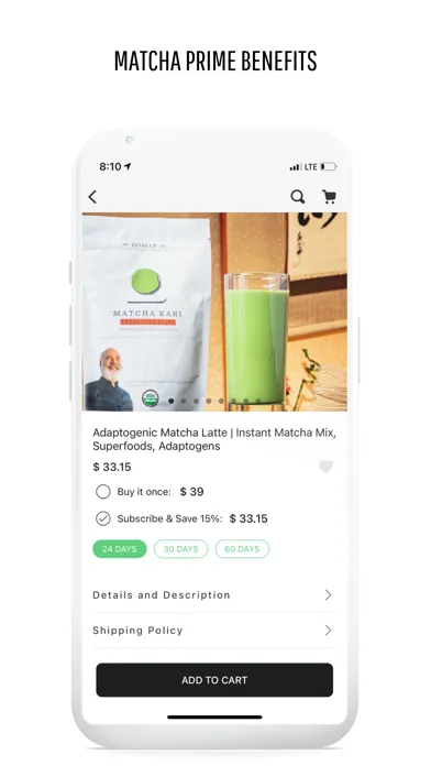 Zrzuty ekranu Matcha Kari