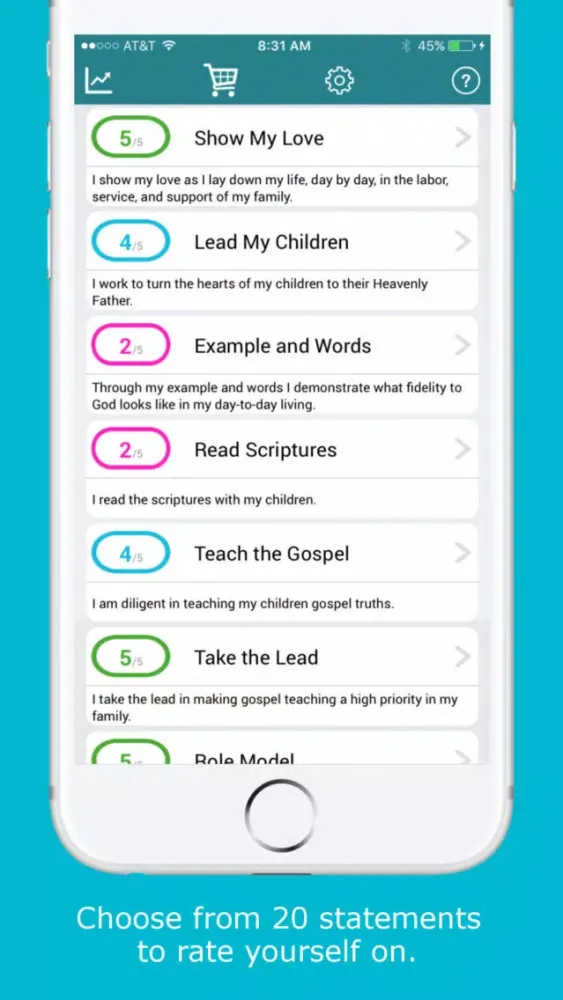 LDS Fathers Self Evaluation Tool - Lite Ekran Görüntüleri