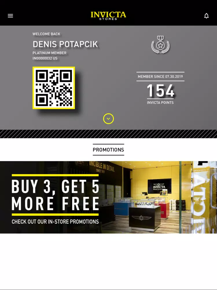 Invicta Loyalty iPad 應用截圖
