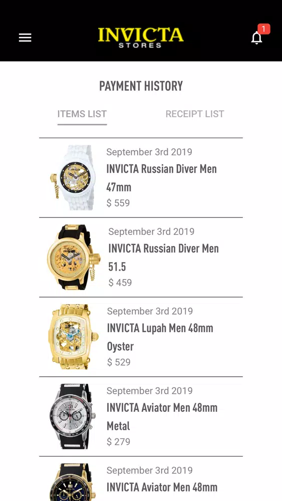 Invicta Loyalty應用截圖