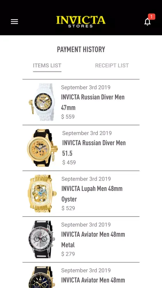 Invicta Loyalty 스크린샷