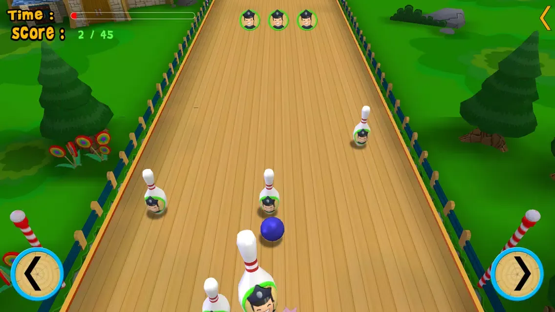 Tangkapan layar cats bowling for children - free game
