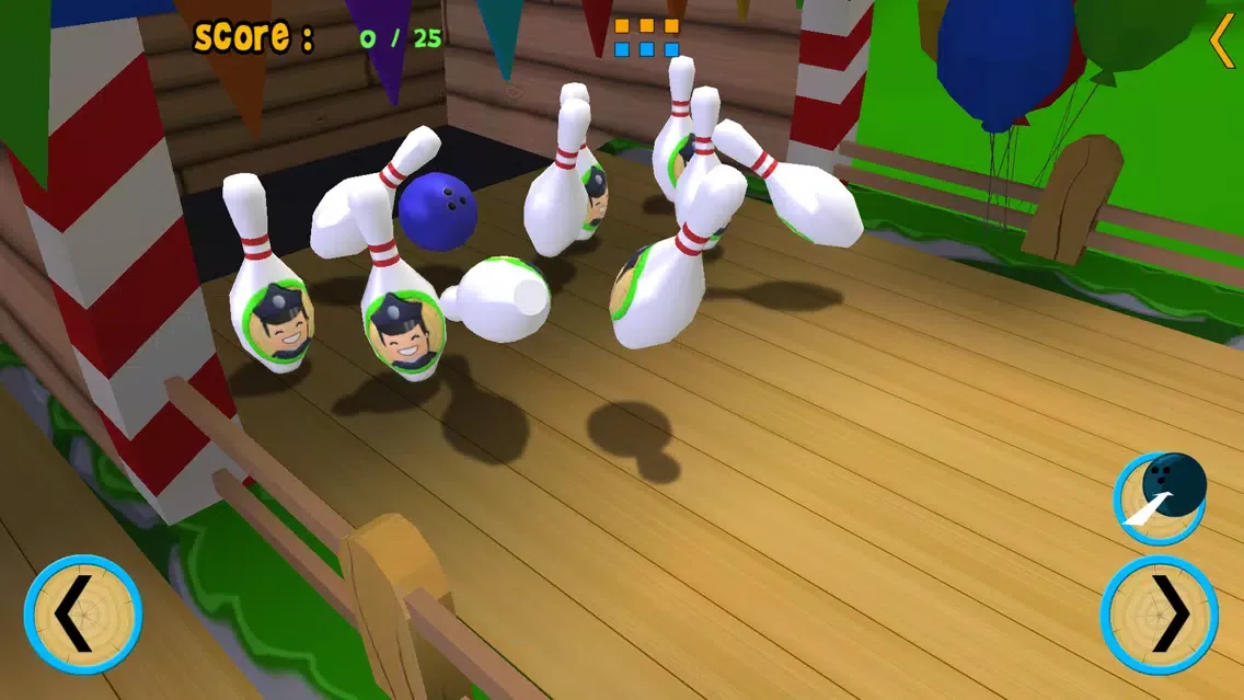 Tangkapan layar cats bowling for children - free game