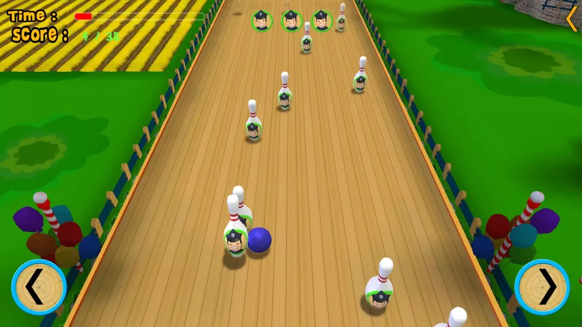 تصاویر Farm animals and bowling for children - free game