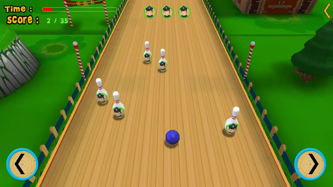 ภาพหน้าจอของ turtles bowling for kids - free game