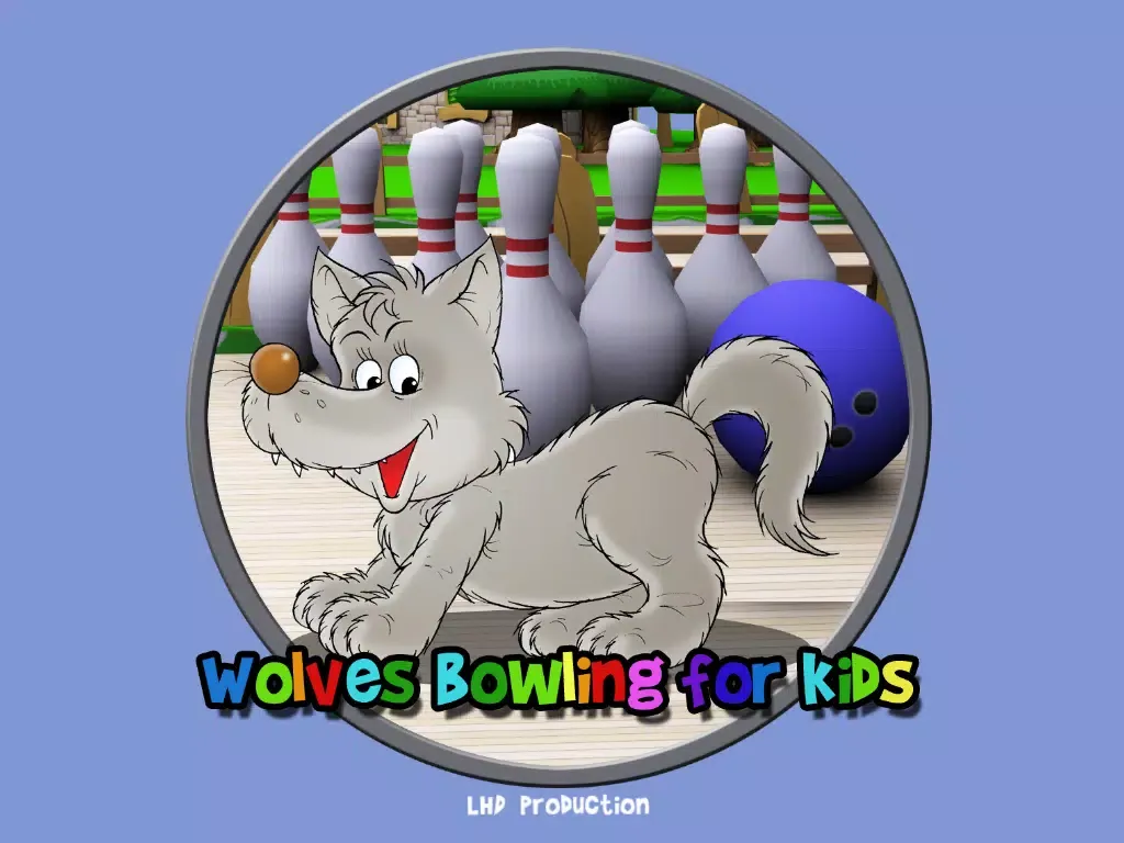 wolves and bowling for children - free game iPad  Screenshots