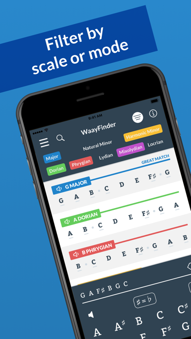 تصاویر WaayFinder: Music Key Finder