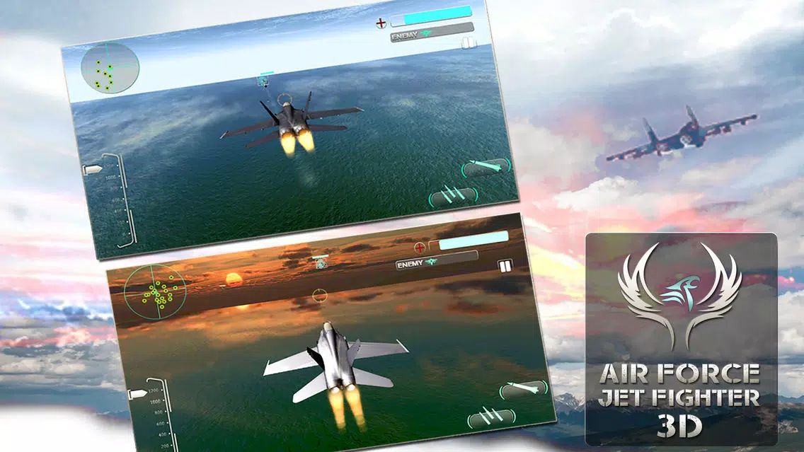 Tangkapan layar Air Force Jet Fighter 3D