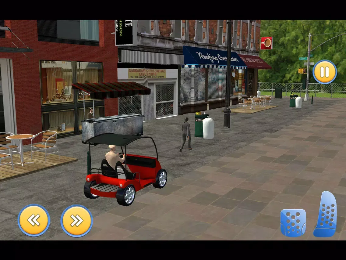 Food Street Smart Car Driving iPad  Screenshots