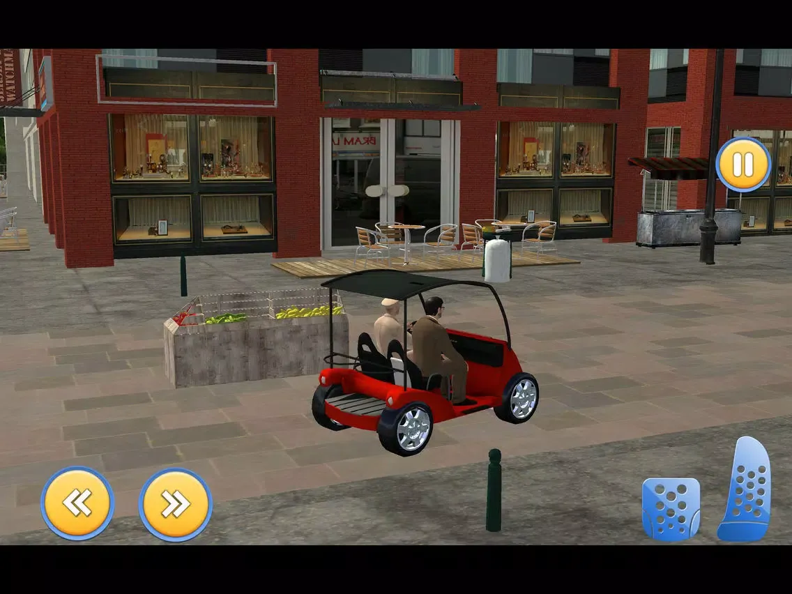 Food Street Smart Car Driving iPad  Screenshots