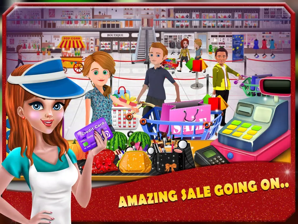Screenshot di Shopping Mall Cashier Girl iPad 