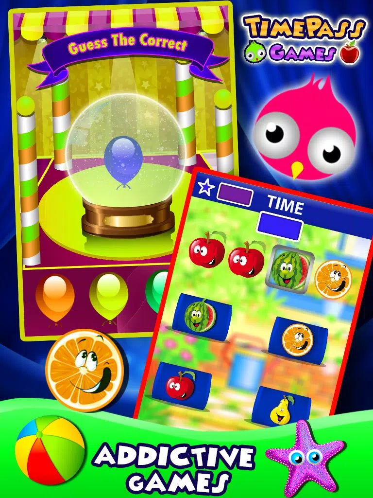 Kids Time Pass Mini Games iPad  स्क्रीनशॉट