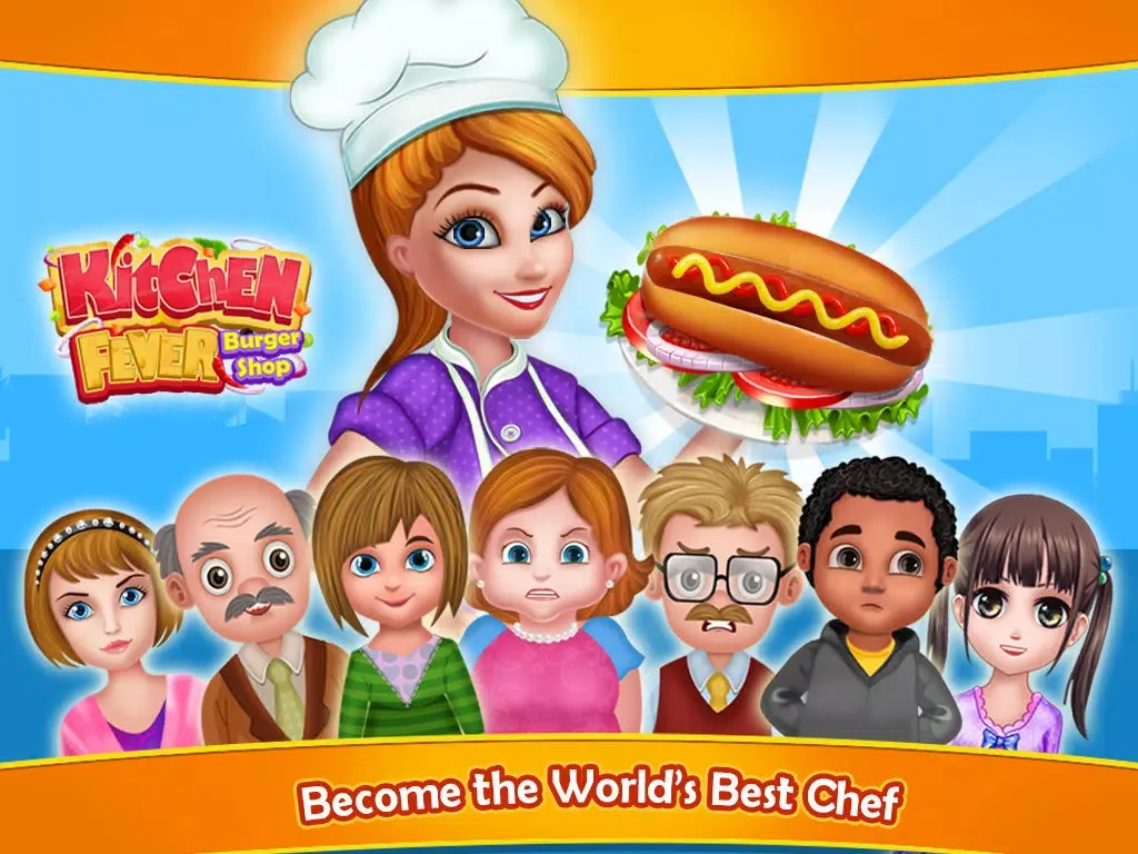 Capturas de pantalla de Kitchen Fever Burger Shop iPad 