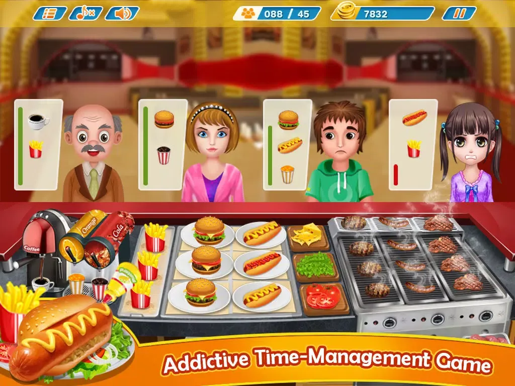 Capturas de pantalla de Kitchen Fever Burger Shop iPad 