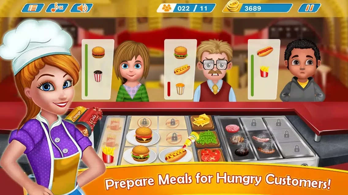 Capturas de pantalla de Kitchen Fever Burger Shop