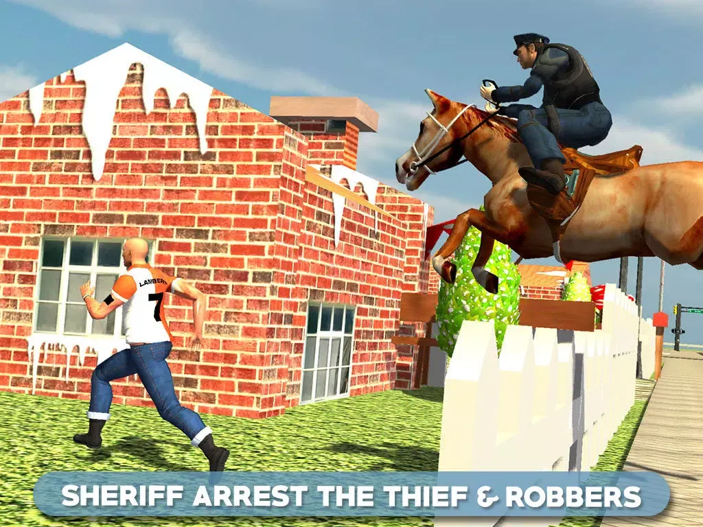 Police Horse Chase 3D - Sheriff Arrest the Thief & Robbers to Control the Town Crime Rate iPad  Screenshots