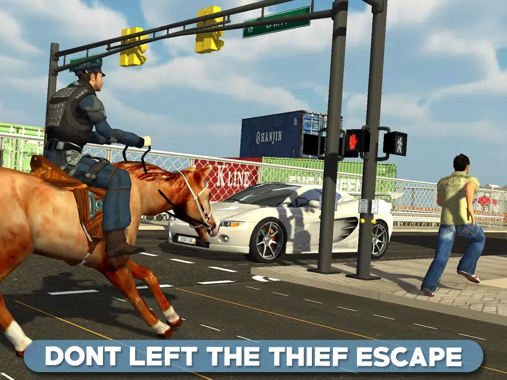 Police Horse Chase 3D - Sheriff Arrest the Thief & Robbers to Control the Town Crime Rate iPad  Screenshots