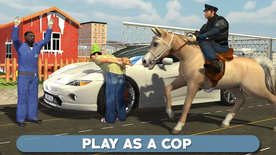Police Horse Chase 3D - Sheriff Arrest the Thief & Robbers to Control the Town Crime Rate Screenshots