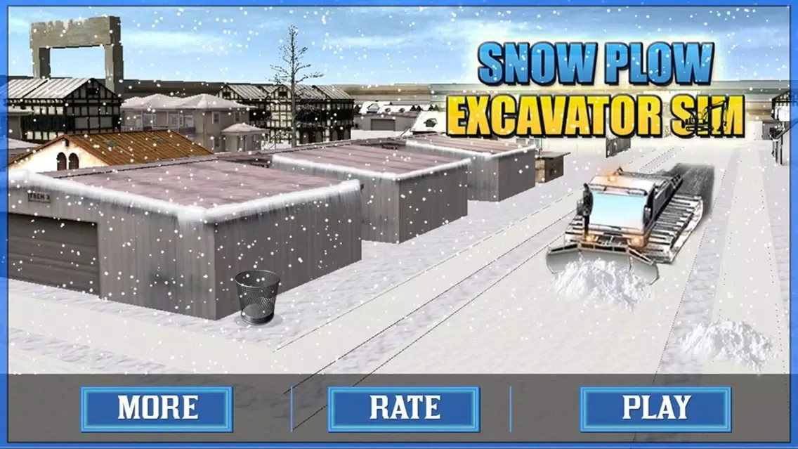 Captures d'écran de Snow Plow Excavator Sim 3D - Heavy Truck & Crane Rescue Operation for Road Cleaning
