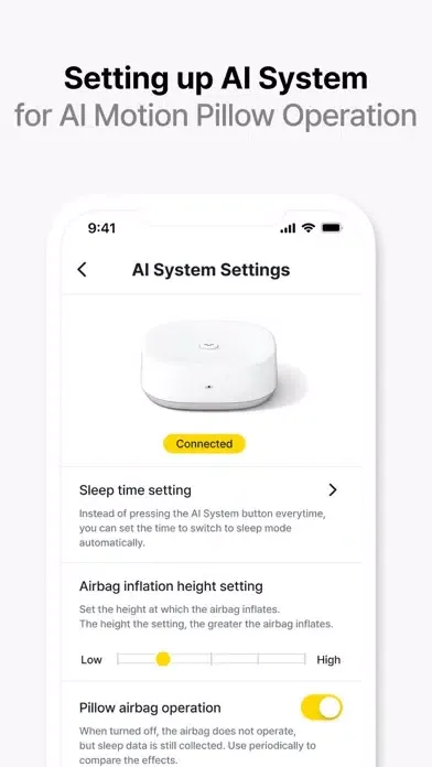 Ảnh chụp màn hình của AI motion pillow