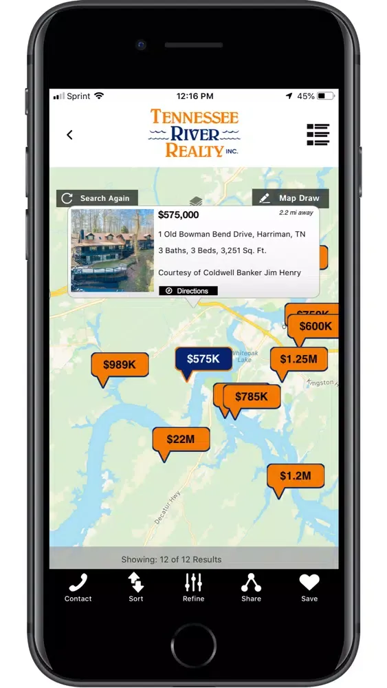 Captures d'écran de Tennessee River Realty Mobile