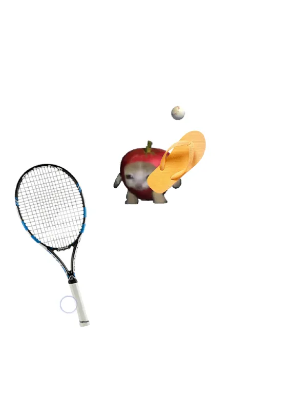 Ảnh chụp màn hình của Cat Playing Tennis iPad 