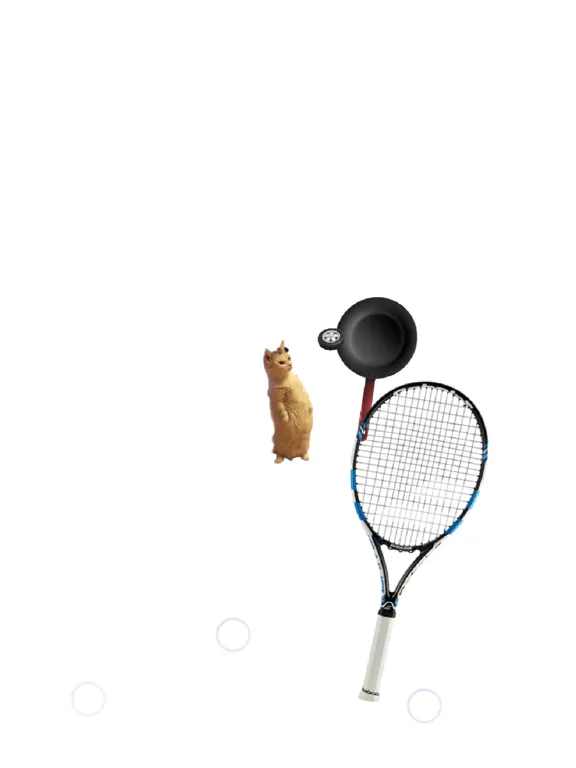 Ảnh chụp màn hình của Cat Playing Tennis iPad 