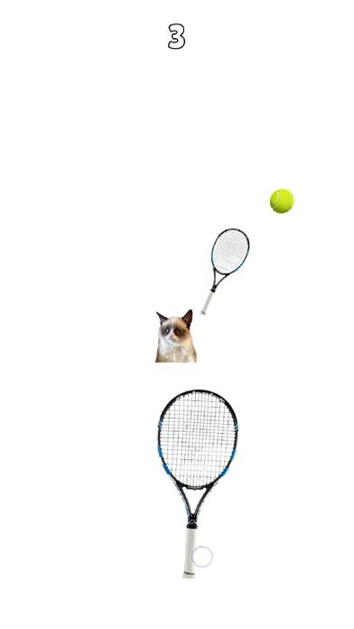 Ảnh chụp màn hình của Cat Playing Tennis