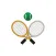 Fun Tennis Stickers