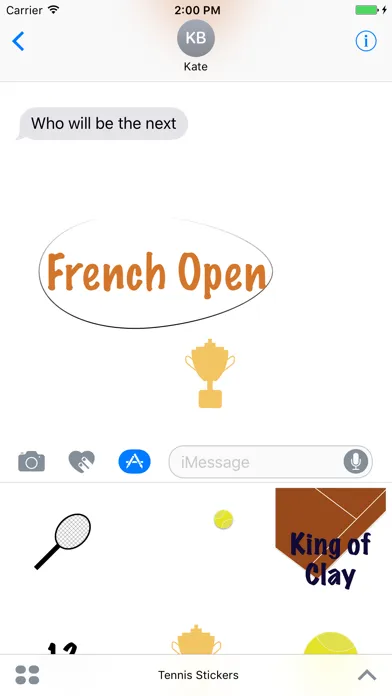 Fun Tennis Animated Stickers Screenshots
