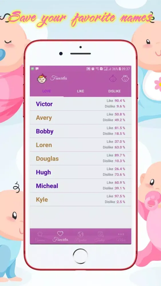 Baby Names - Boys and Girls スクリーンショット