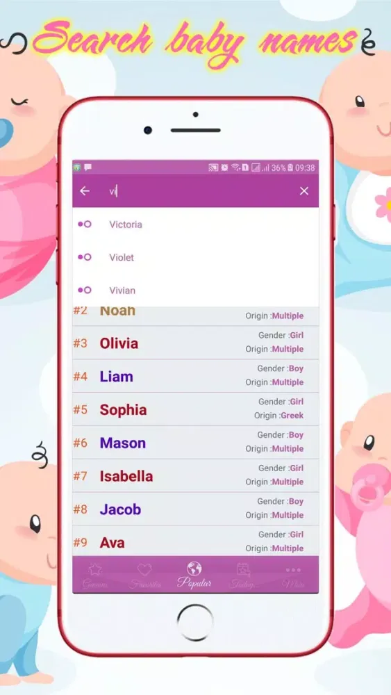 Baby Names - Boys and Girls スクリーンショット