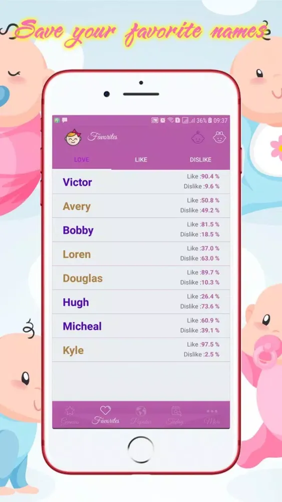 Baby Names - Boys and Girls スクリーンショット