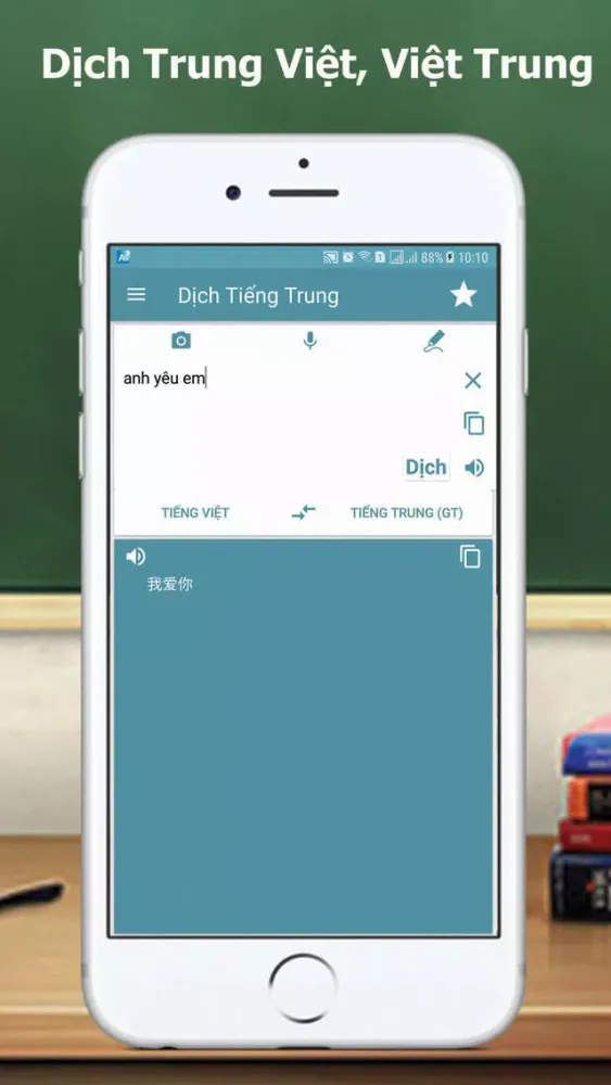 Capturas de tela do Dịch Trung Việt, Việt Trung